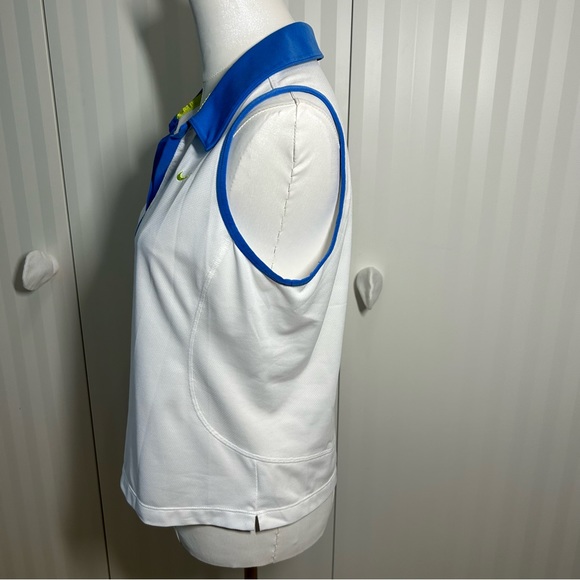 Nike golf sphere dry white blue yellow performance tank top Size L - Picture 2 of 8